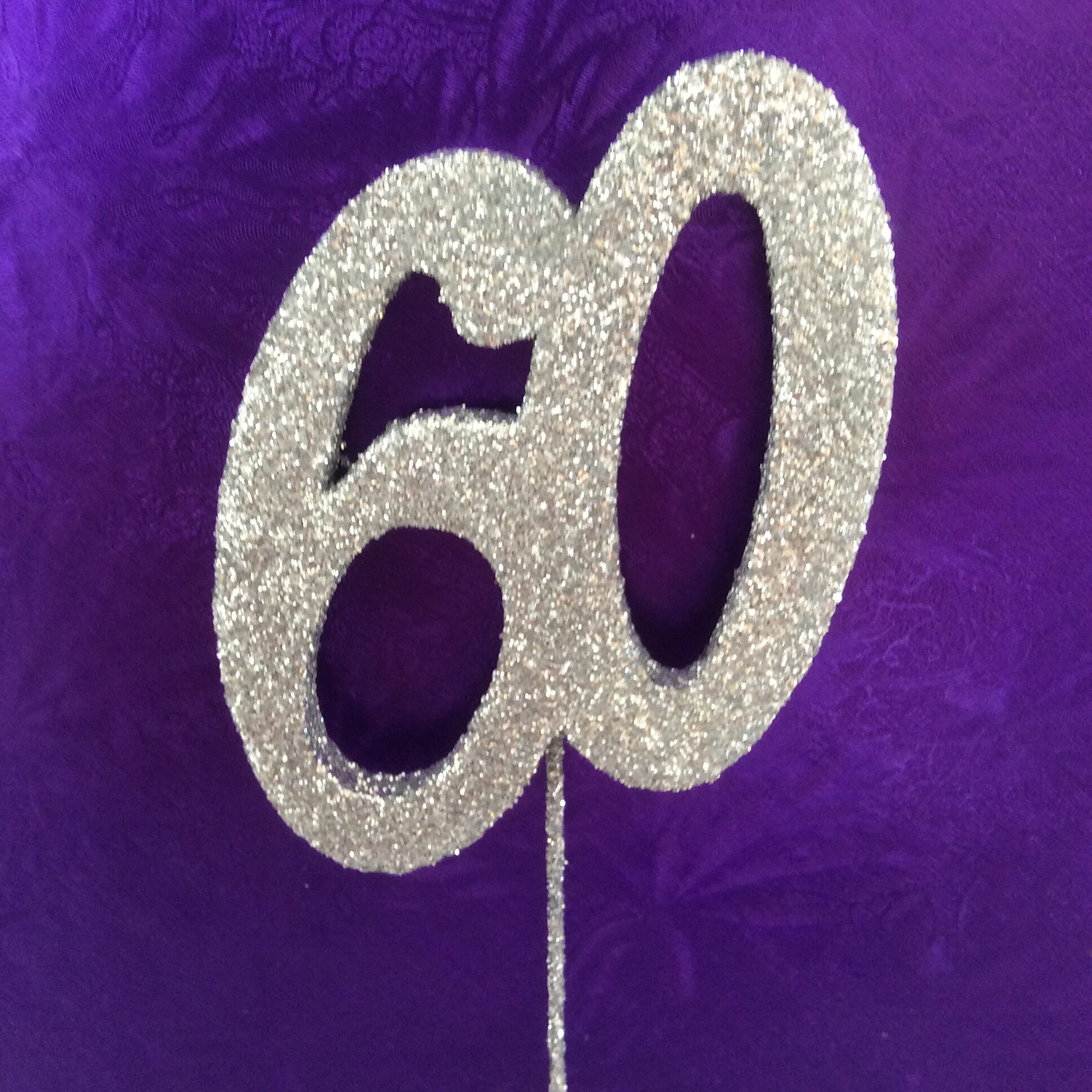 Glitter Pick - number 60 - Silver - Luisa's Sugarcraft & Cake ...