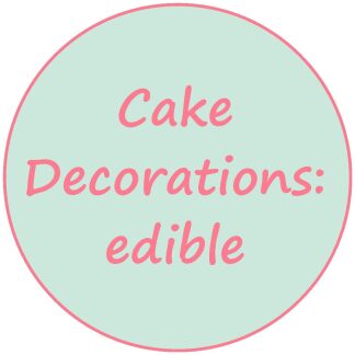 Cake Decorations: edible